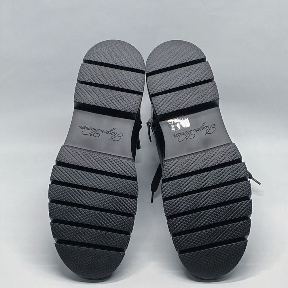 Roger Vivier Walkyviv Calfskin Crystal-Buckle Mid Boots size 41.5 - Picture 14 of 15